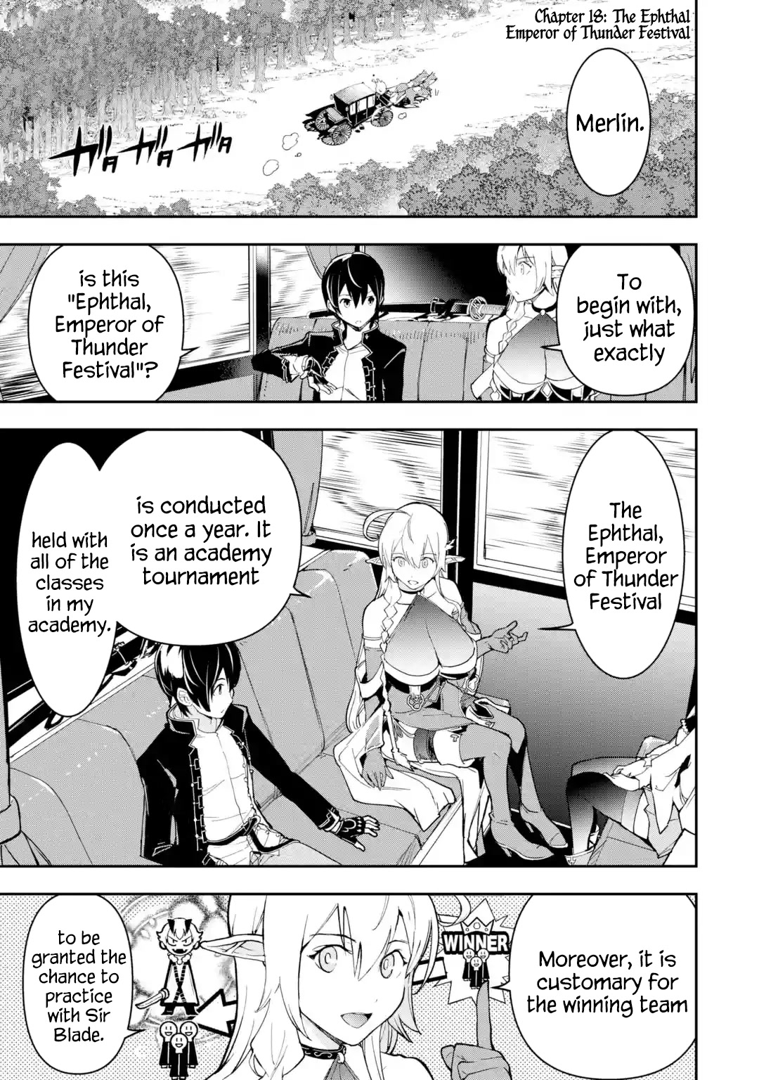 The Unsuccessful Yet Academically Unparalleled Sage ~A Cheating S-Rank Sorcerer's Post-Rebirth Adventurer Log~ Chapter 18.1 page 1 - Chapter 18.1 - 18.7: The Ephthal, Emperor of Thunder Festival