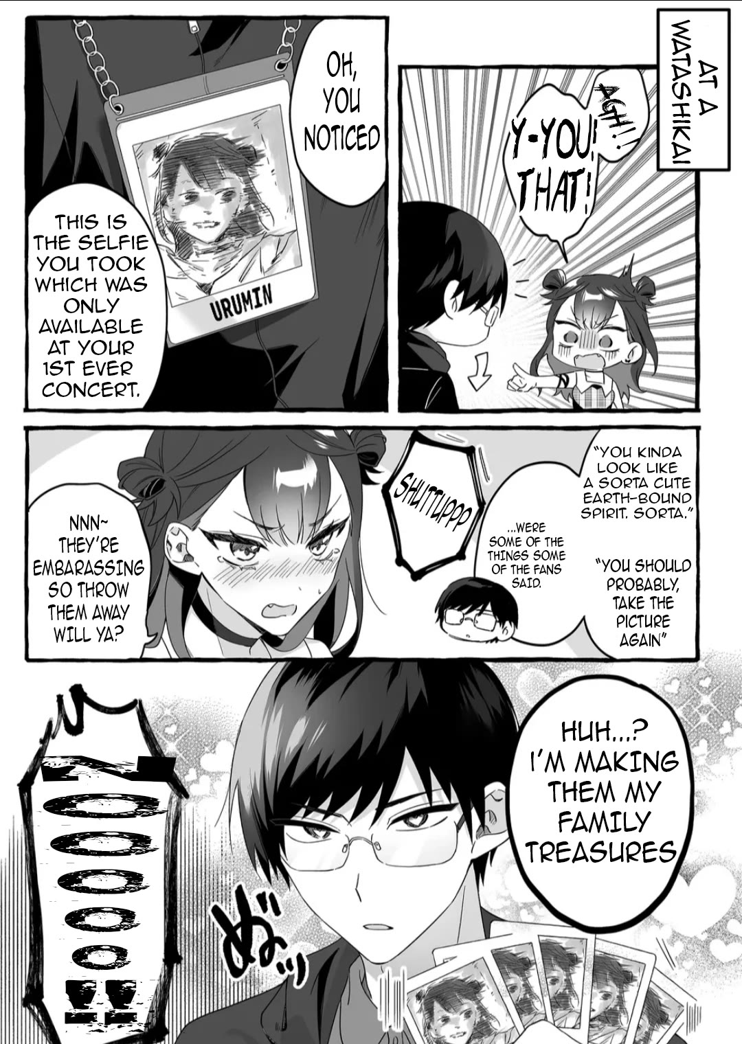 The Useless Idol and Her Only Fan in the World Chapter 1.5 page 1 - Chapter 1.5: Polaroid