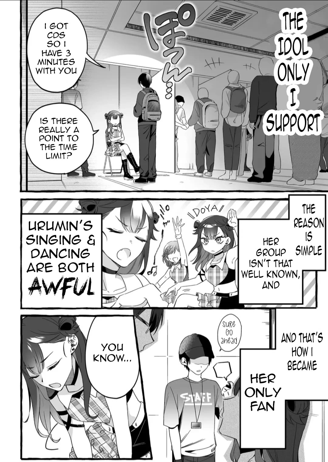 The Useless Idol and Her Only Fan in the World Chapter 1 page 5 - Chapter 1: Her name is Urumin