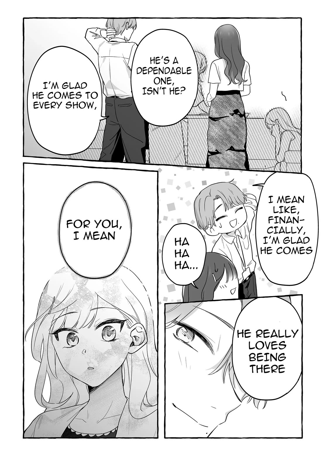 The Useless Idol and Her Only Fan in the World Chapter 30 page 12 - Chapter 30: Off Duty Idols Pt.2