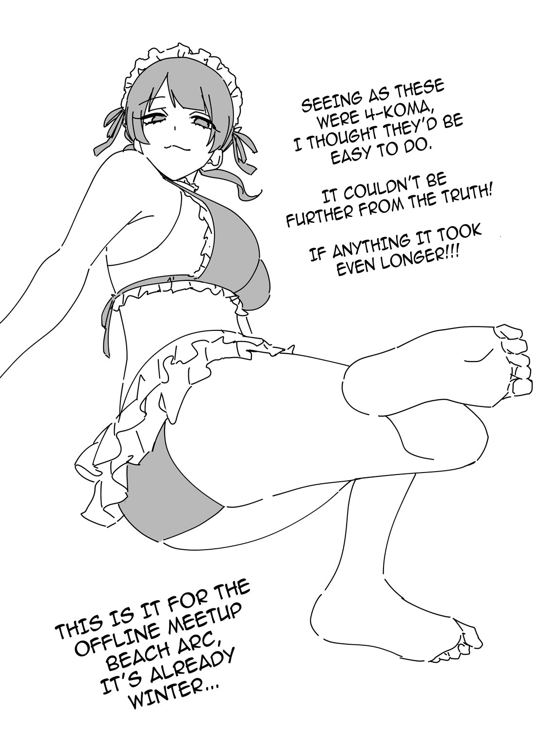 The Useless Idol and Her Only Fan in the World Chapter 36 page 15 - Chapter 36: Beach Stories 4-Koma