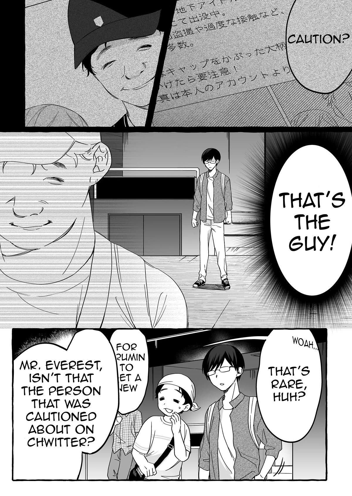 The Useless Idol and Her Only Fan in the World Chapter 9 page 3 - Chapter 9: That's The Guy