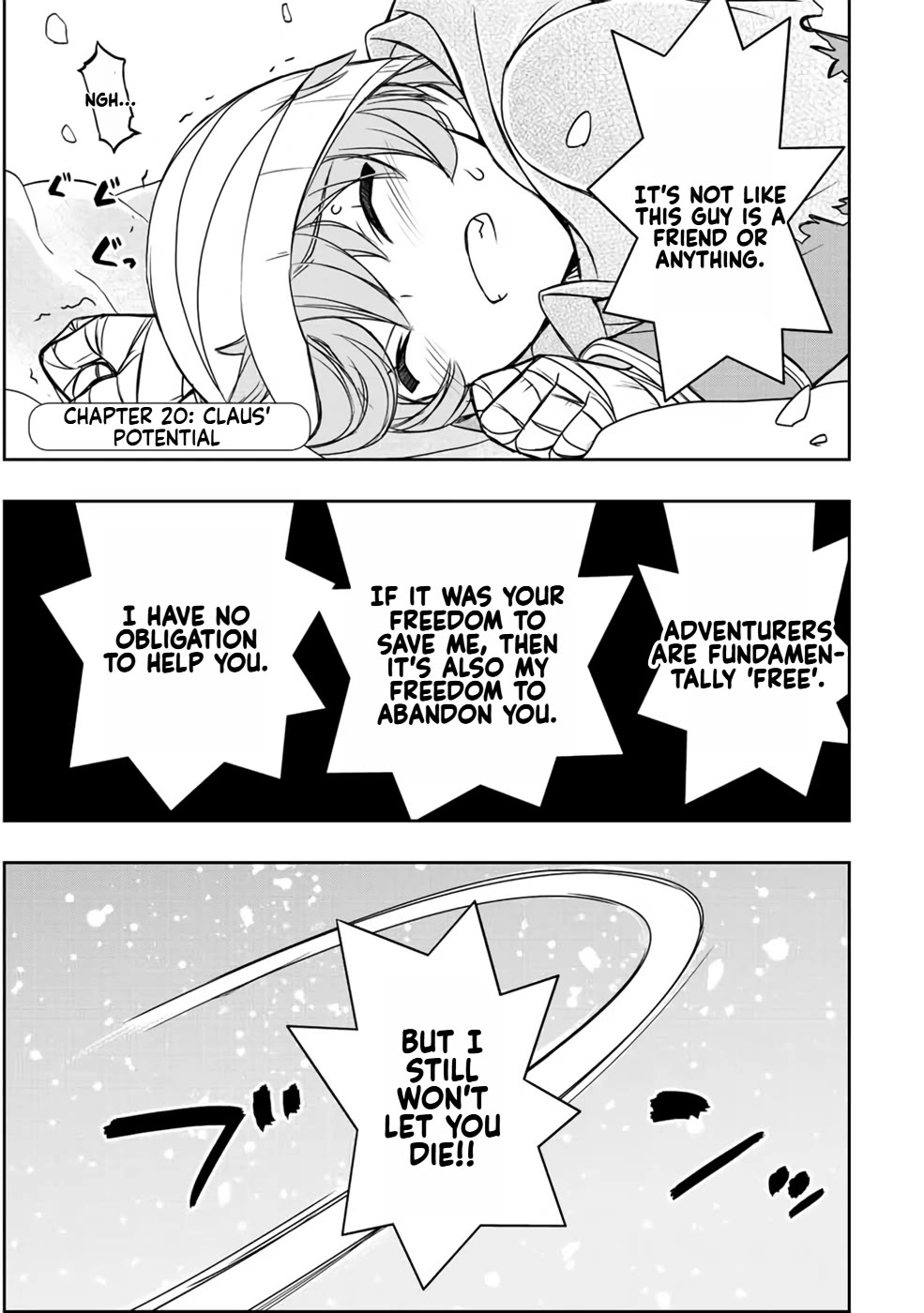 The Useless Skill [Auto Mode] Has Been Awakened ~Huh, Guild's Scout, Didn't You Say I Wasn't Needed Anymore?~ Chapter 20 page 1 - Chapter 20: Claus' Potential