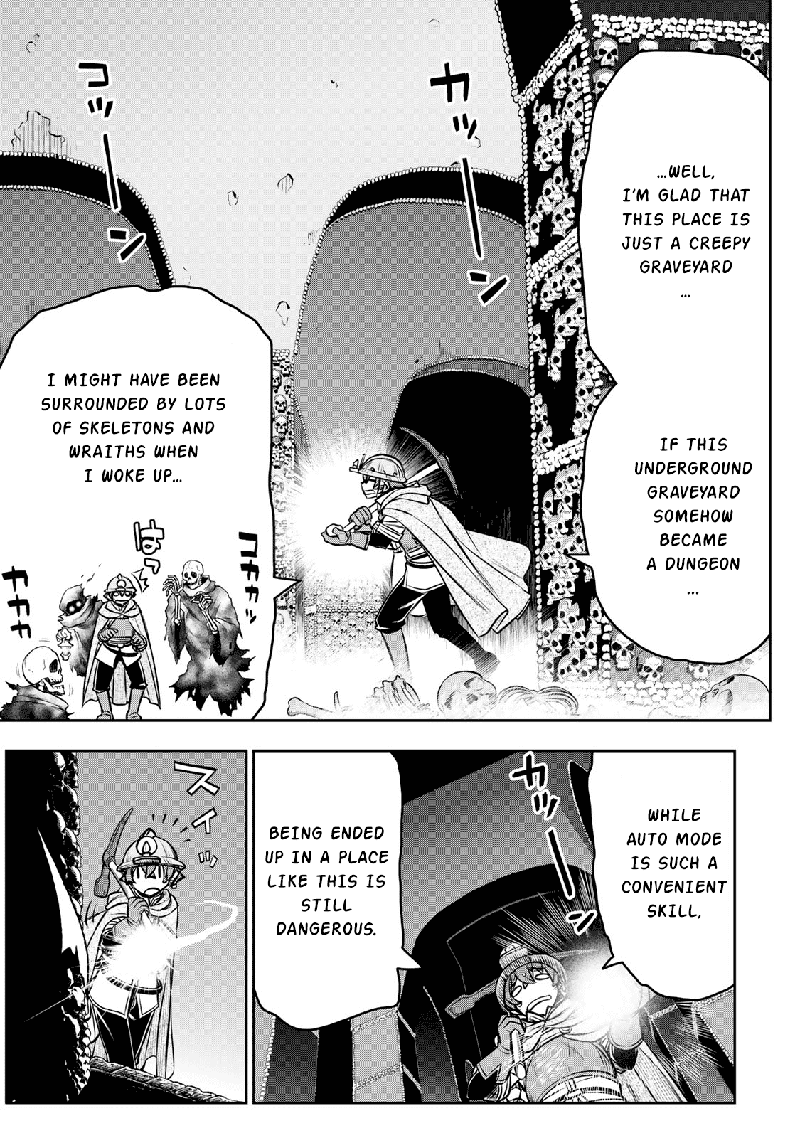 The Useless Skill [Auto Mode] Has Been Awakened ~Huh, Guild's Scout, Didn't You Say I Wasn't Needed Anymore?~ Chapter 4 page 8 - Chapter 4: Big Panic at The Catacombs