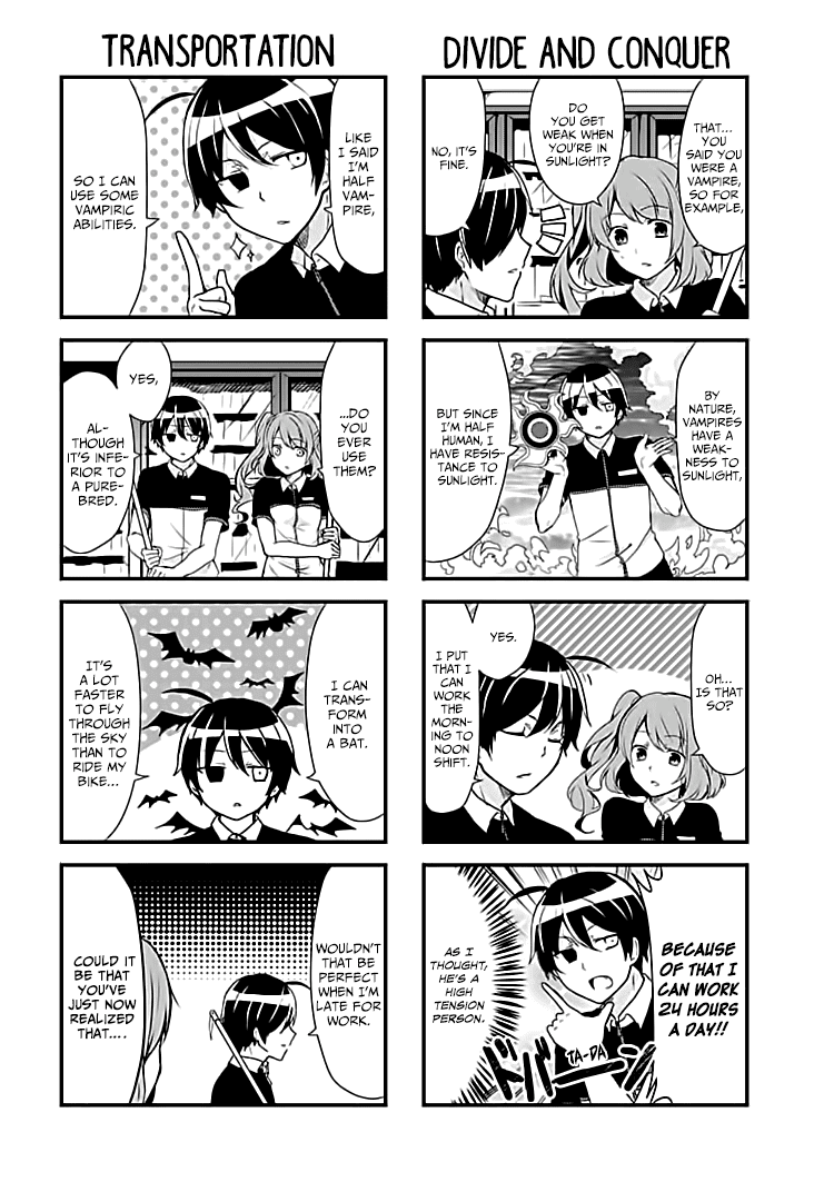 The Vampire Part-Timer Kirishima-kun Chapter 1 page 4 - Chapter 1