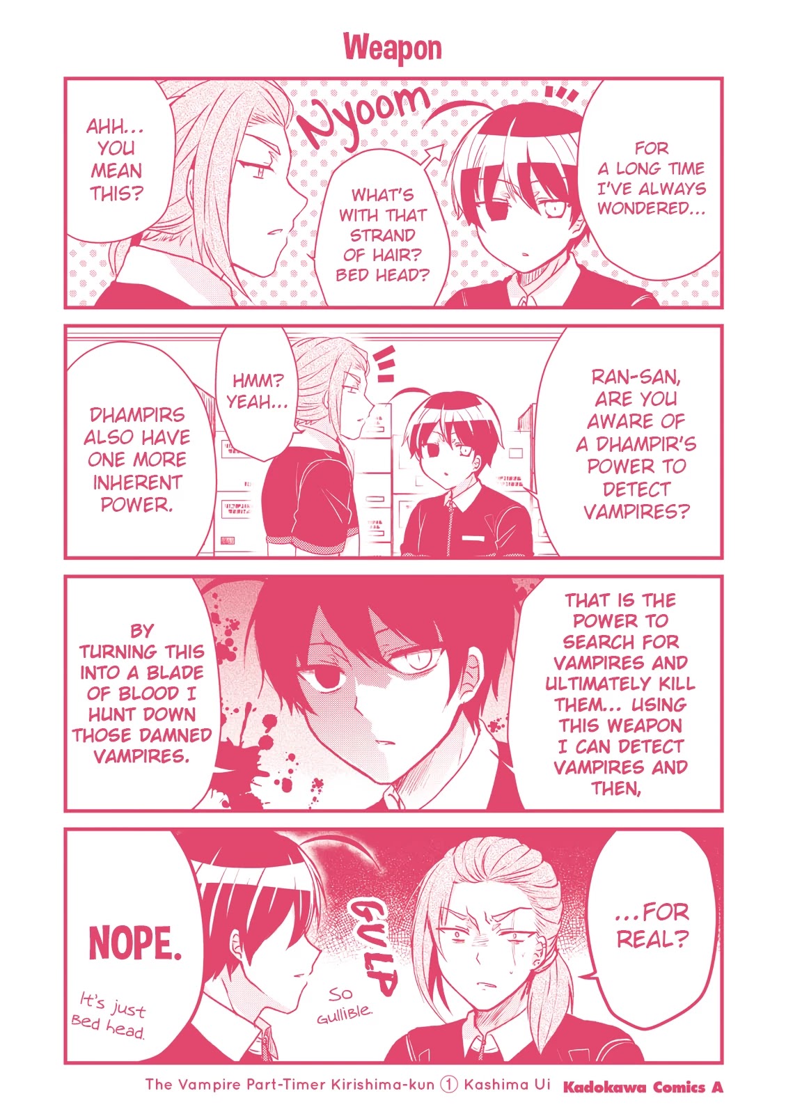 The Vampire Part-Timer Kirishima-kun Chapter 16.5 page 13 - Chapter 16.5: Volume Extras