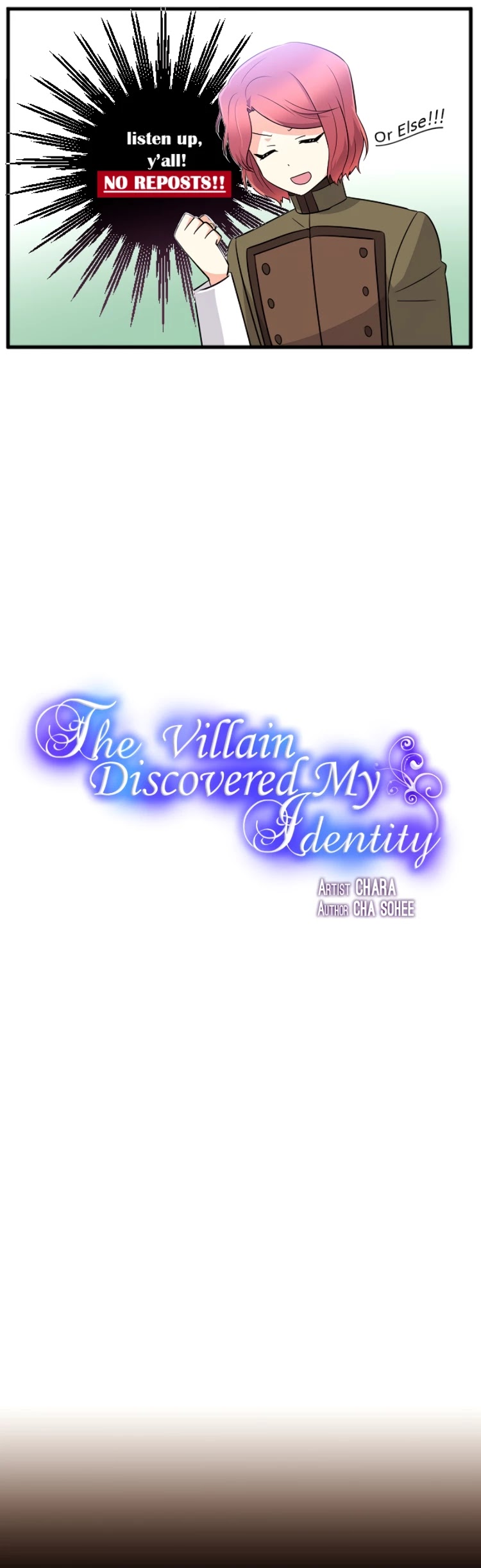 The Villain Discovered My Identity Chapter 10 page 1 - Chapter 10