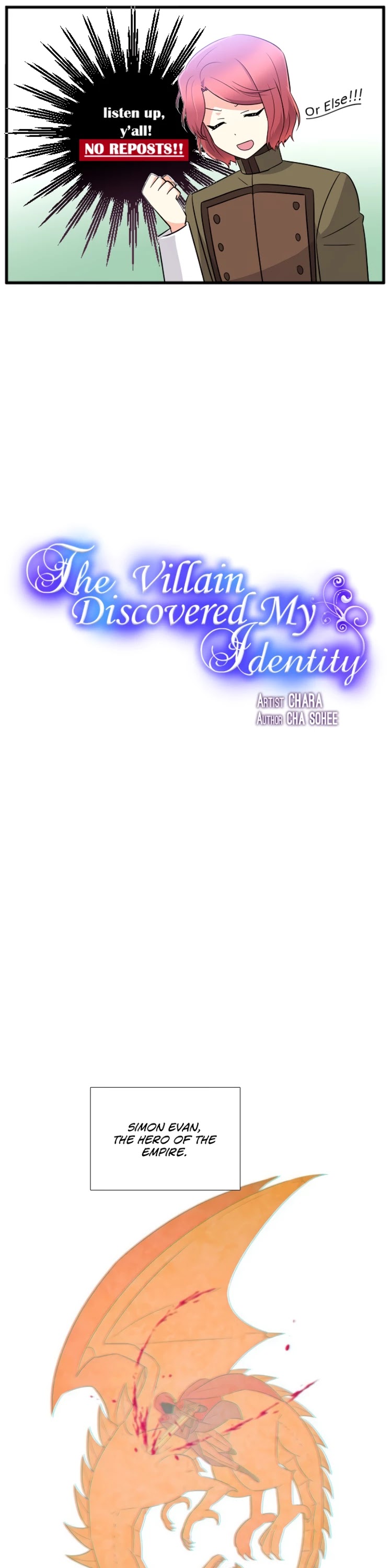 The Villain Discovered My Identity Chapter 12 page 1 - Chapter 12