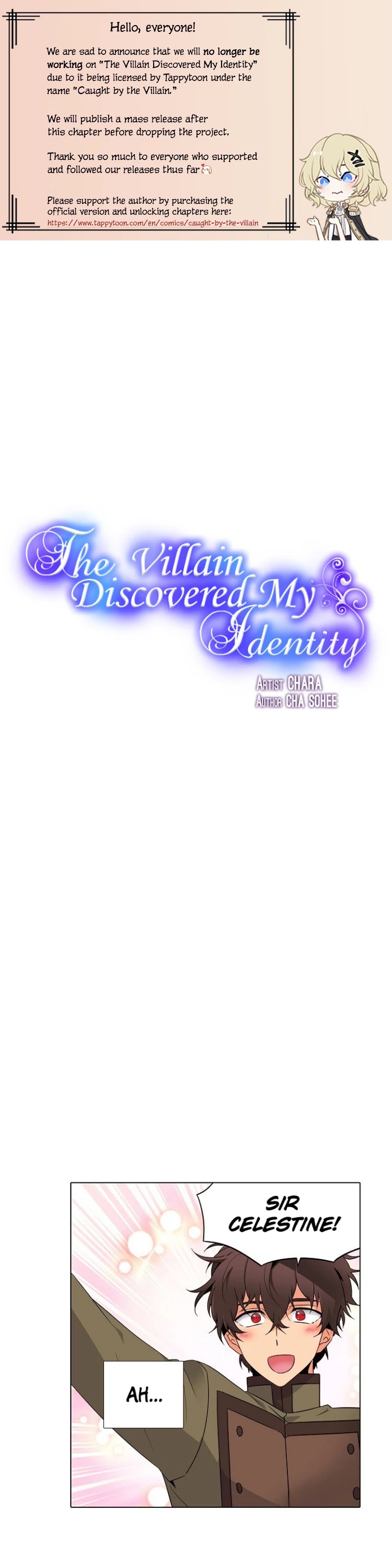 The Villain Discovered My Identity Chapter 20 page 1 - Chapter 20