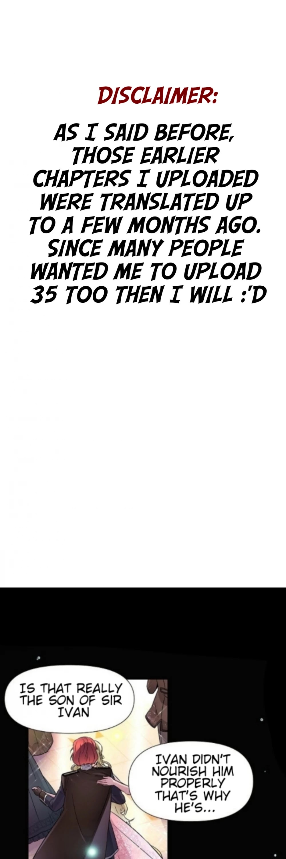 The Villain Discovered My Identity Chapter 35 page 1 - Chapter 35