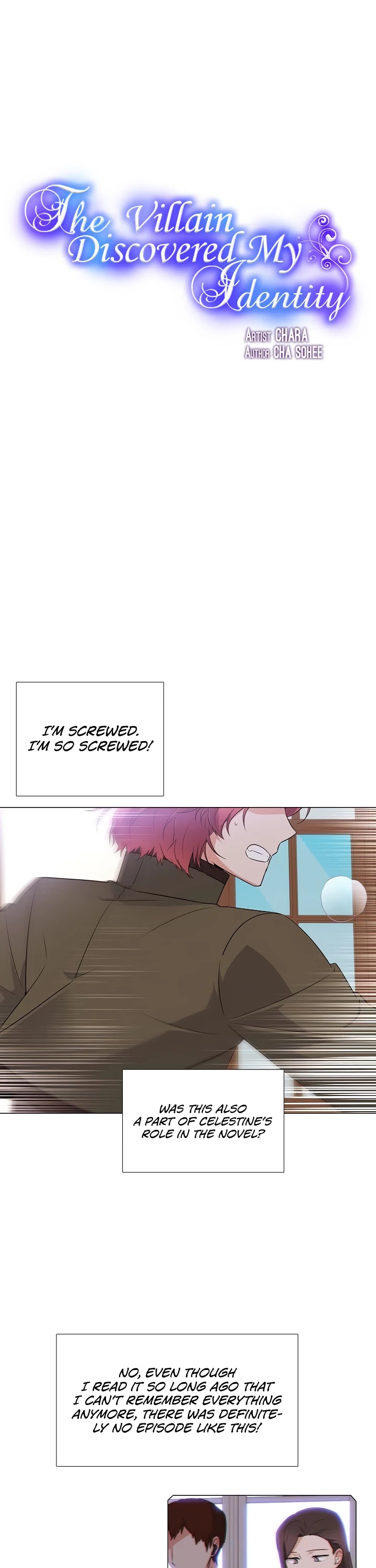 The Villain Discovered My Identity Chapter 5 page 1 - Chapter 5