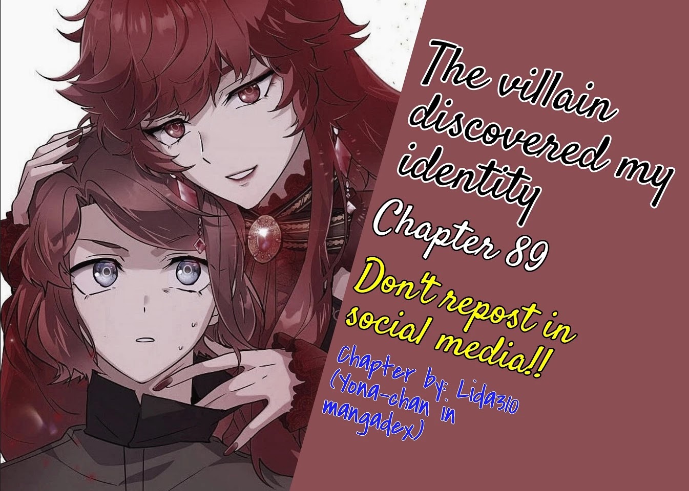 The Villain Discovered My Identity Chapter 89 page 1 - Chapter 89