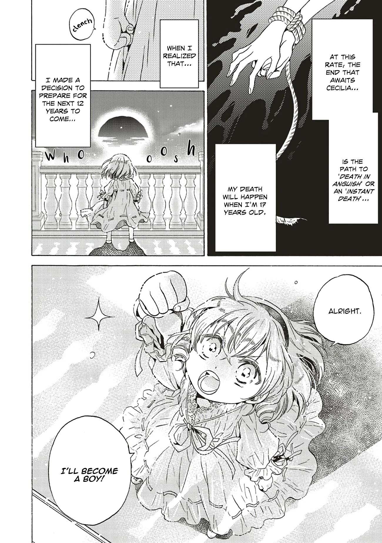 The Villainess, Cecilia Silvie, Doesn't Want to Die, so She Decided to Cross-dress! Chapter 1.1 page 11 - Chapter 1.1: Chap 1.1 (Full)