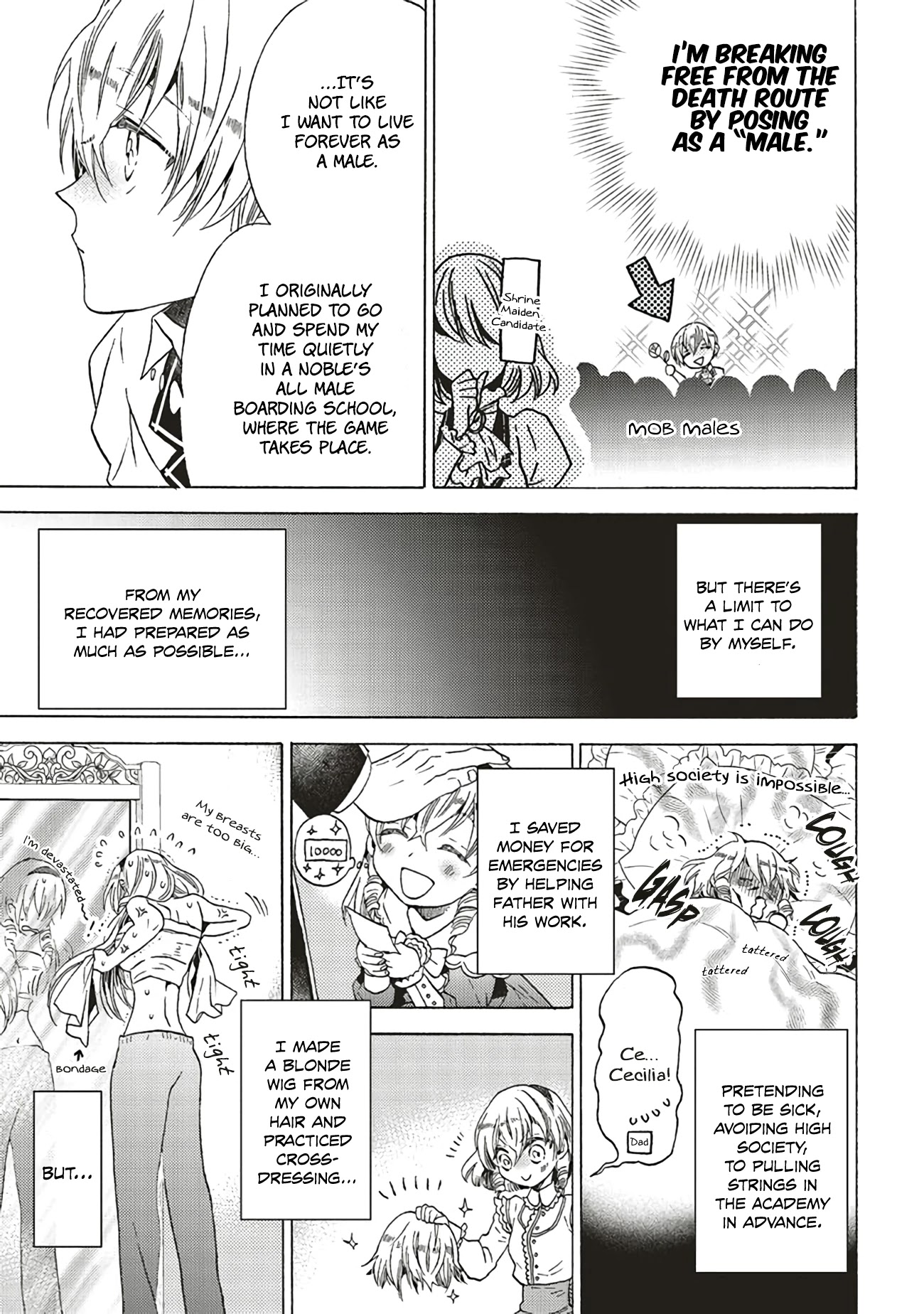The Villainess, Cecilia Silvie, Doesn't Want to Die, so She Decided to Cross-dress! Chapter 1.1 page 20 - Chapter 1.1: Chap 1.1 (Full)