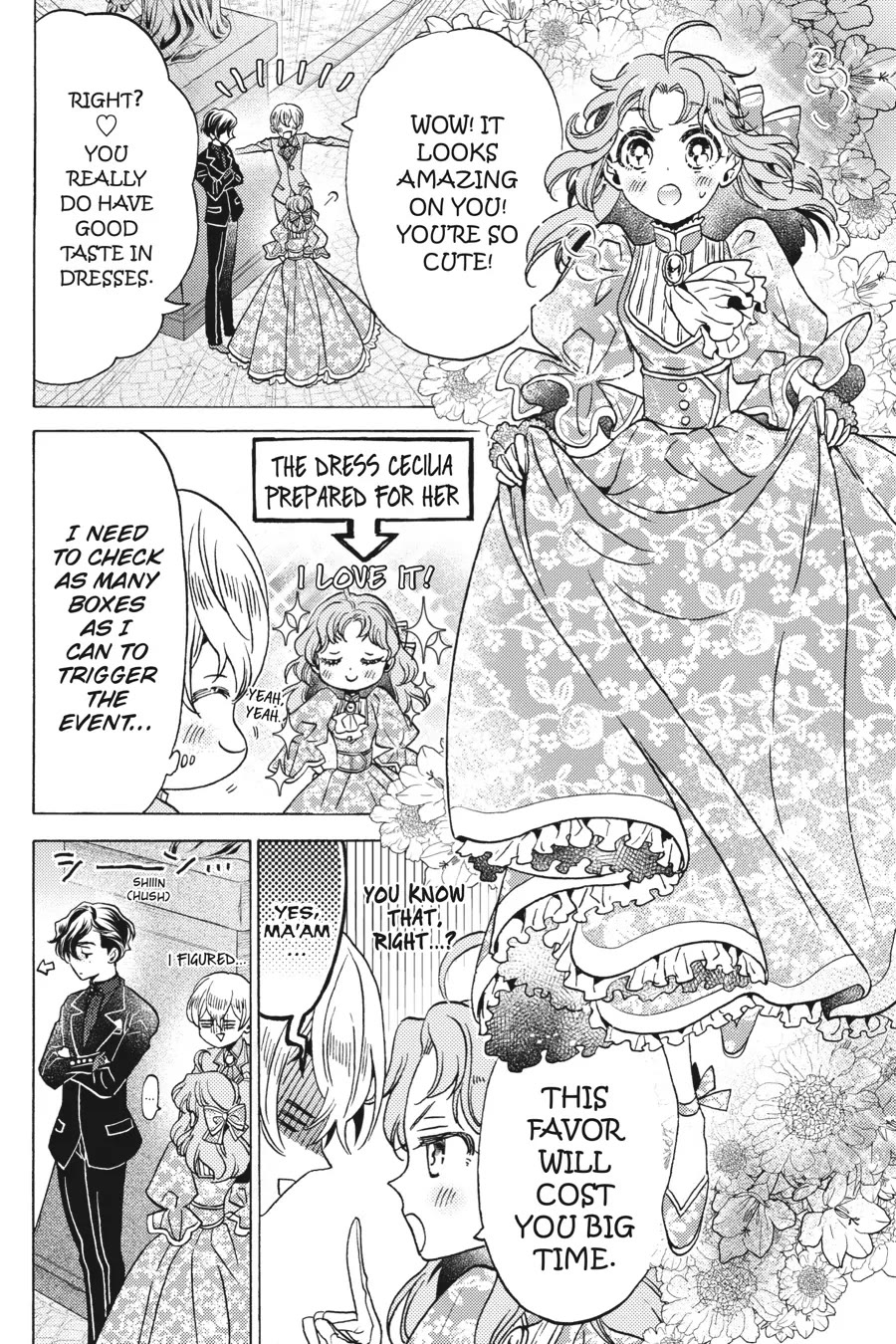 The Villainess, Cecilia Silvie, Doesn't Want to Die, so She Decided to Cross-dress! Chapter 23 page 38 - Chapter 23