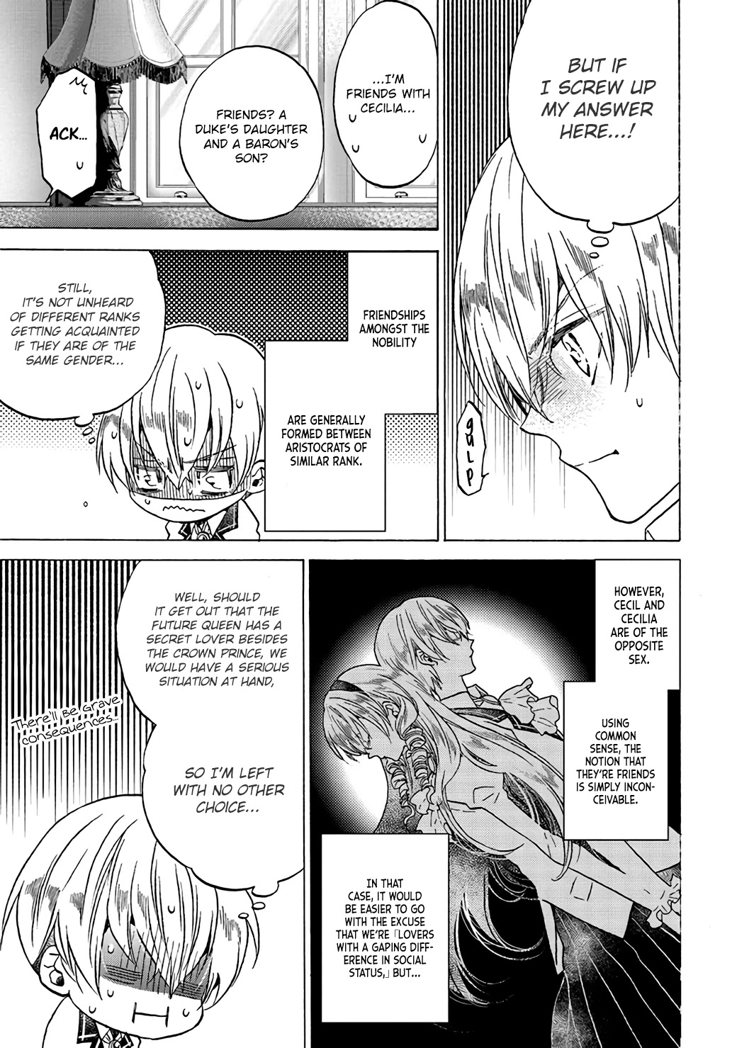 The Villainess, Cecilia Silvie, Doesn't Want to Die, so She Decided to Cross-dress! Chapter 3.1 page 7 - Chapter 3.1