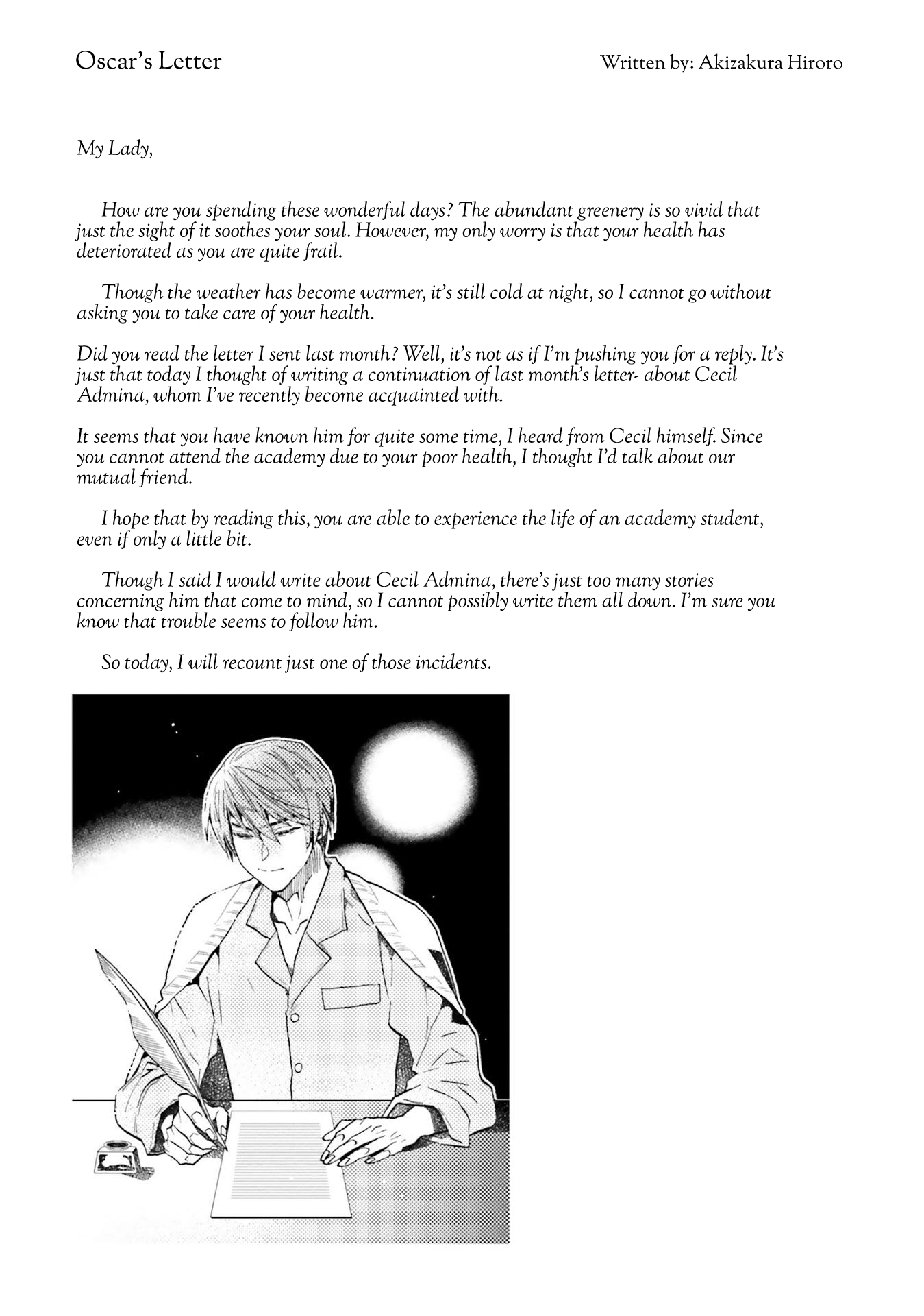 The Villainess, Cecilia Silvie, Doesn't Want to Die, so She Decided to Cross-dress! Chapter 4.5 page 2 - Chapter 4.5: Extra & Afterword