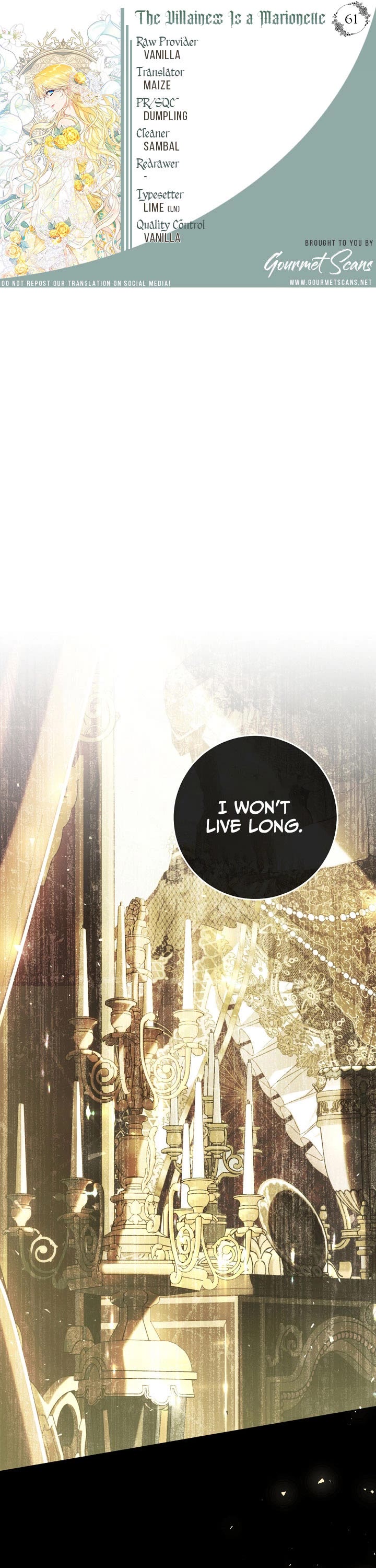 The Villainess Is a Marionette Chapter 61 page 1 - Chapter 61