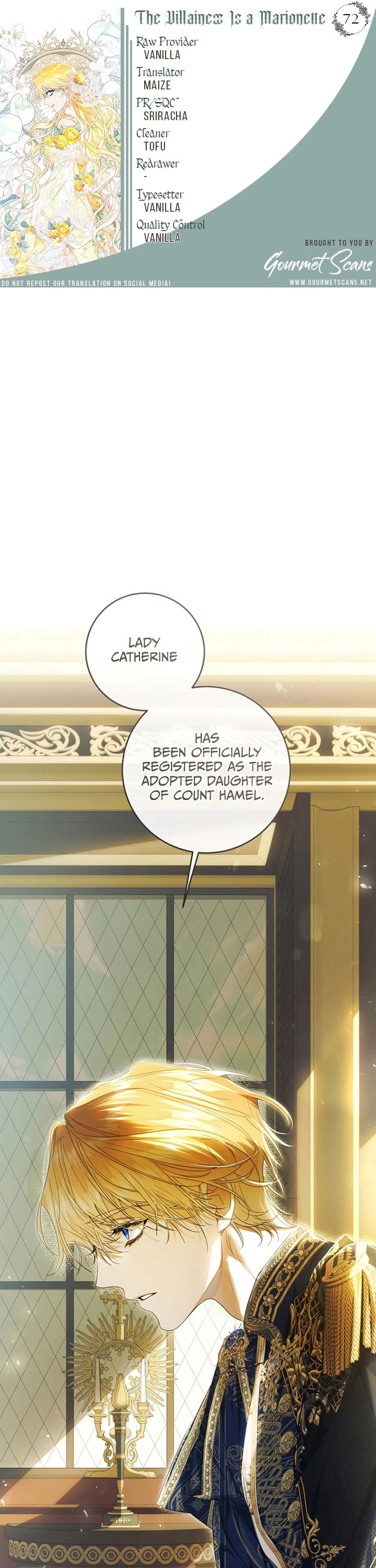 The Villainess Is a Marionette Chapter 72 page 1 - Chapter 72