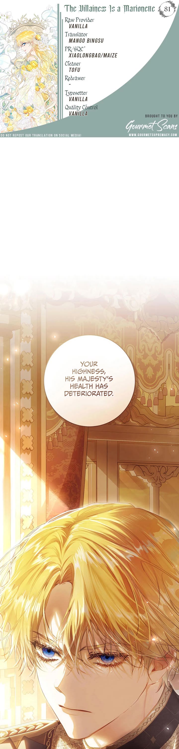 The Villainess Is a Marionette Chapter 81 page 1 - Chapter 81