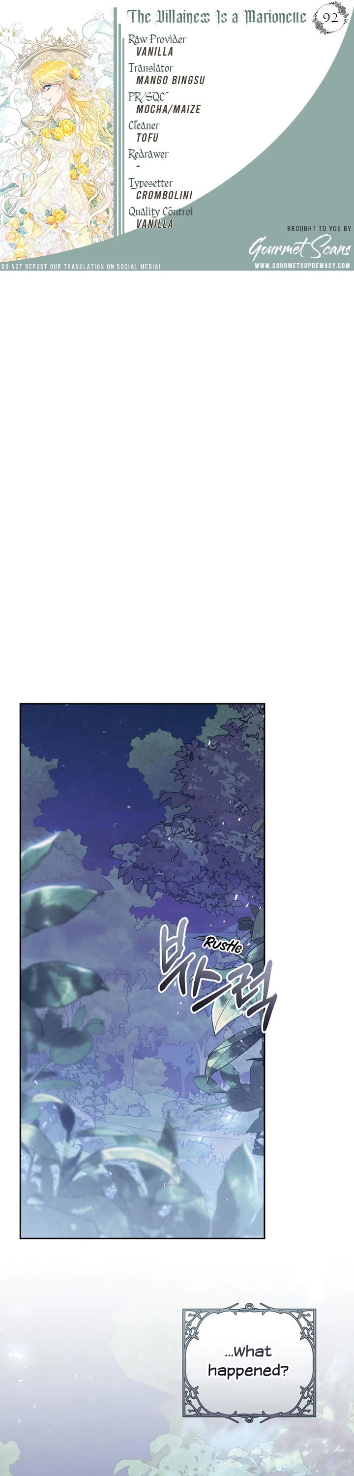 The Villainess Is a Marionette Chapter 92 page 1 - Chapter 92