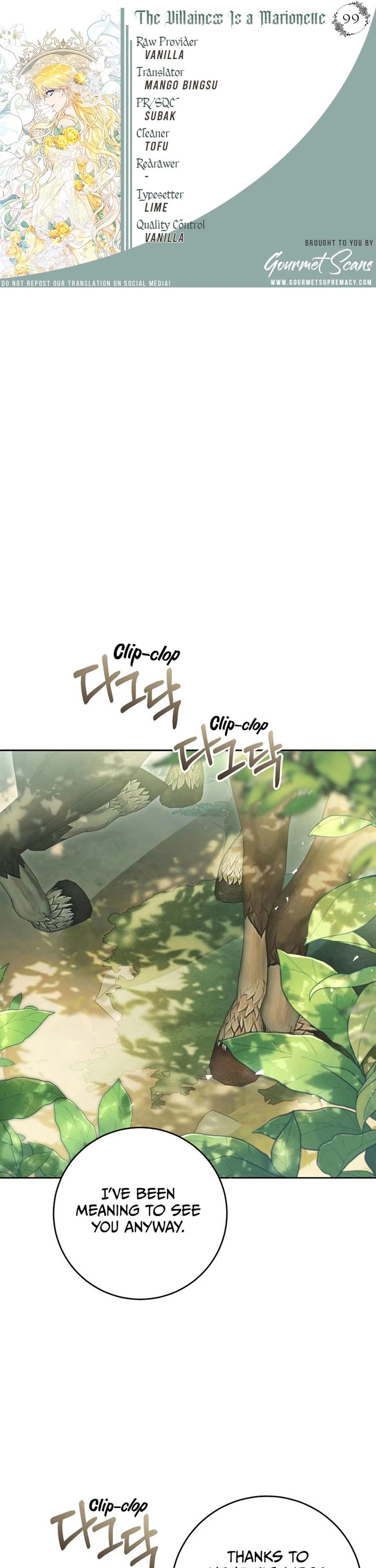 The Villainess Is a Marionette Chapter 99 page 1 - Chapter 99