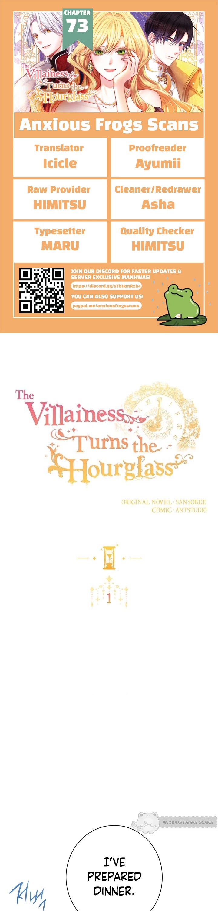 The Villainess Reverses the Hourglass Chapter 73 page 1 - Chapter 73