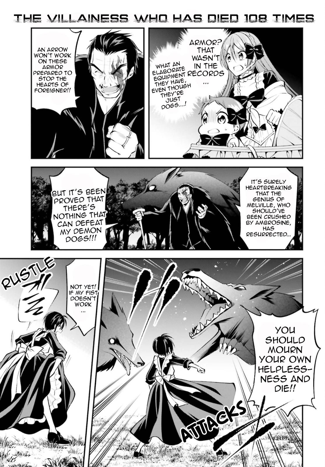 The Villainess Who Has Been Killed 108 Times Chapter 11 page 26 - Chapter 11: Invasion of the Demon Dogs. Mary Stood Up to Her Resurrected Trauma