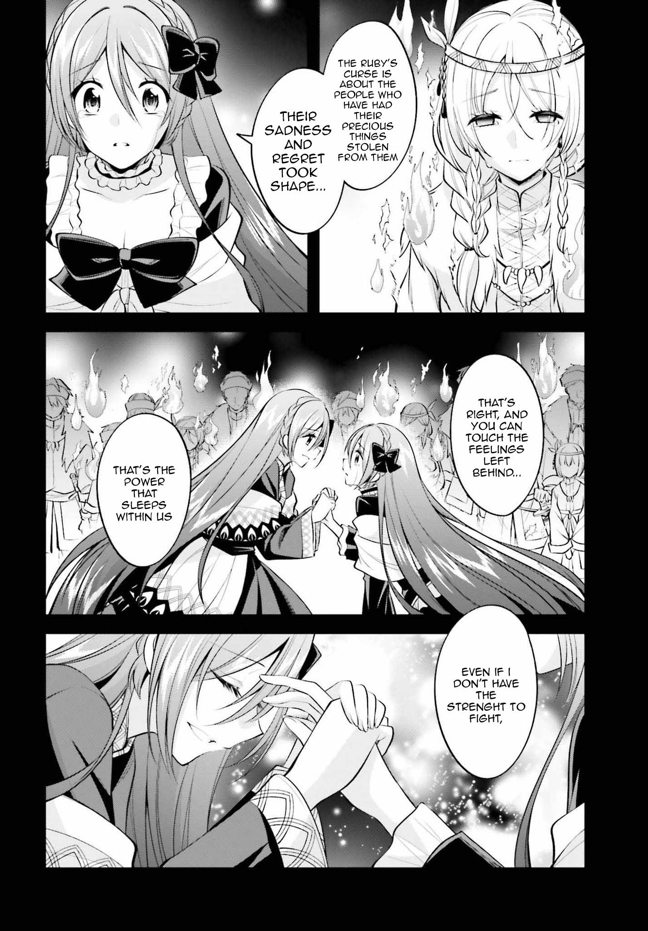 The Villainess Who Has Been Killed 108 Times Chapter 19 page 21 - Chapter 19: Brad and Seraphy, Everything Is Being Put On Their Back. And I Come to Know the Sad Truth about the Vengeful Spirits That Possessed the Ruby
