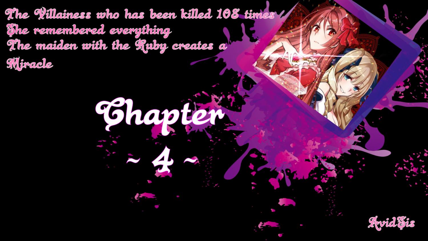 The Villainess Who Has Been Killed 108 Times Chapter 4 page 1 - Chapter 4