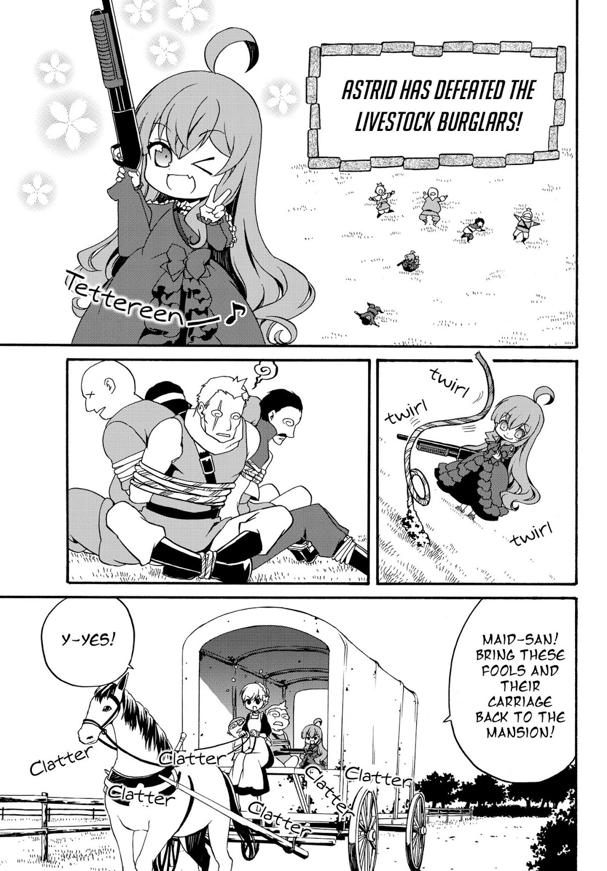 The Villainess Will Crush Her Destruction End Through Modern Firepower Chapter 10 page 9 - Chapter 10: The Villainess vs. the Livestock Burglars (Second Part)