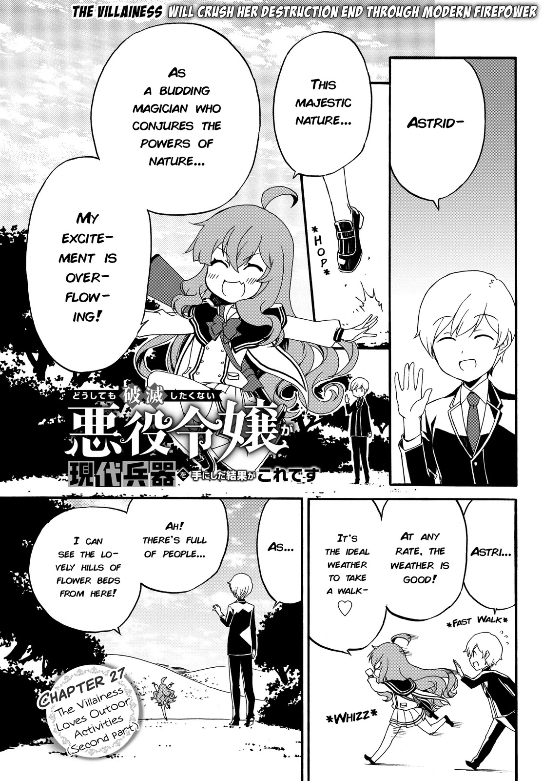 The Villainess Will Crush Her Destruction End Through Modern Firepower Chapter 27 page 1 - Chapter 27: The Villainess Loves Outdoor Activities (Second part)