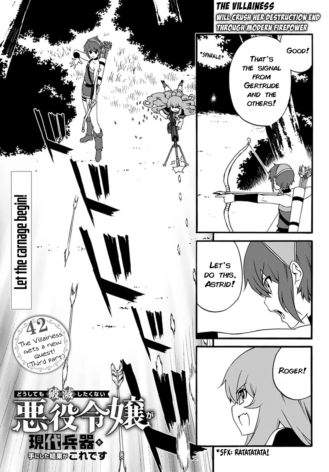 The Villainess Will Crush Her Destruction End Through Modern Firepower Chapter 42 page 1 - Chapter 42: The Villainess gets a new quest (Third part)