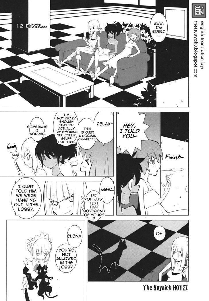 The Voynich Hotel Chapter 12 page 1 - Chapter 12