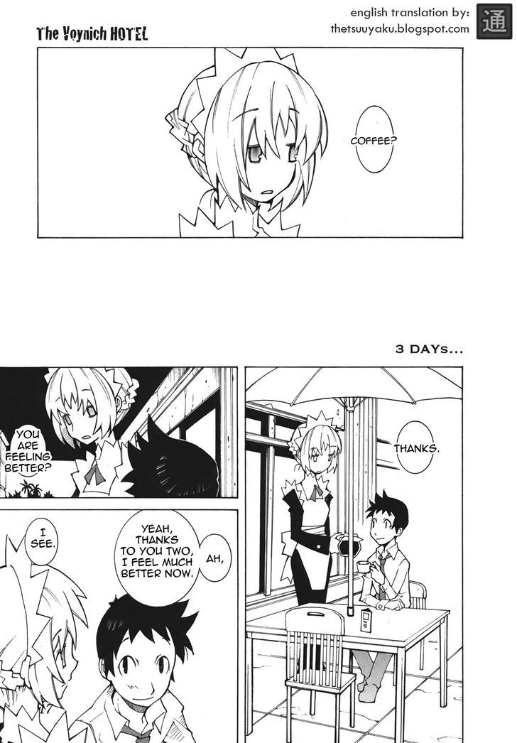 The Voynich Hotel Chapter 3 page 1 - Chapter 3