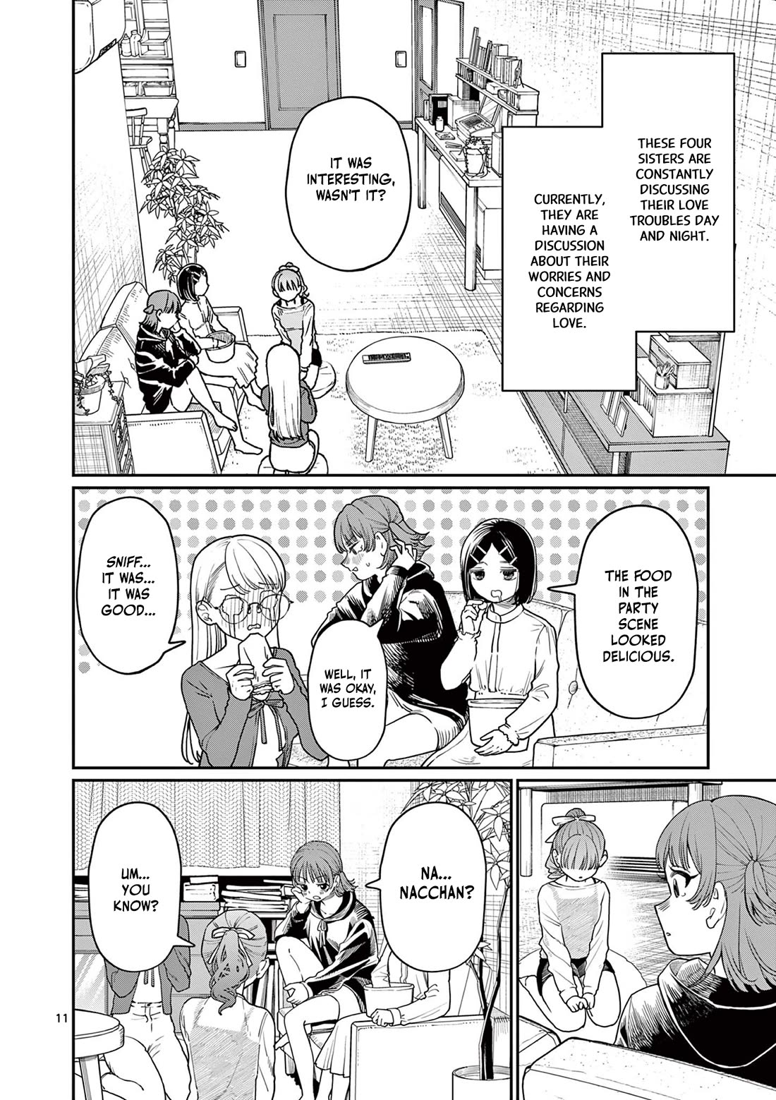 The Wakaba Home's Blue Loves Chapter 1 page 10 - Chapter 1: Four Sisters and Unrequited Love