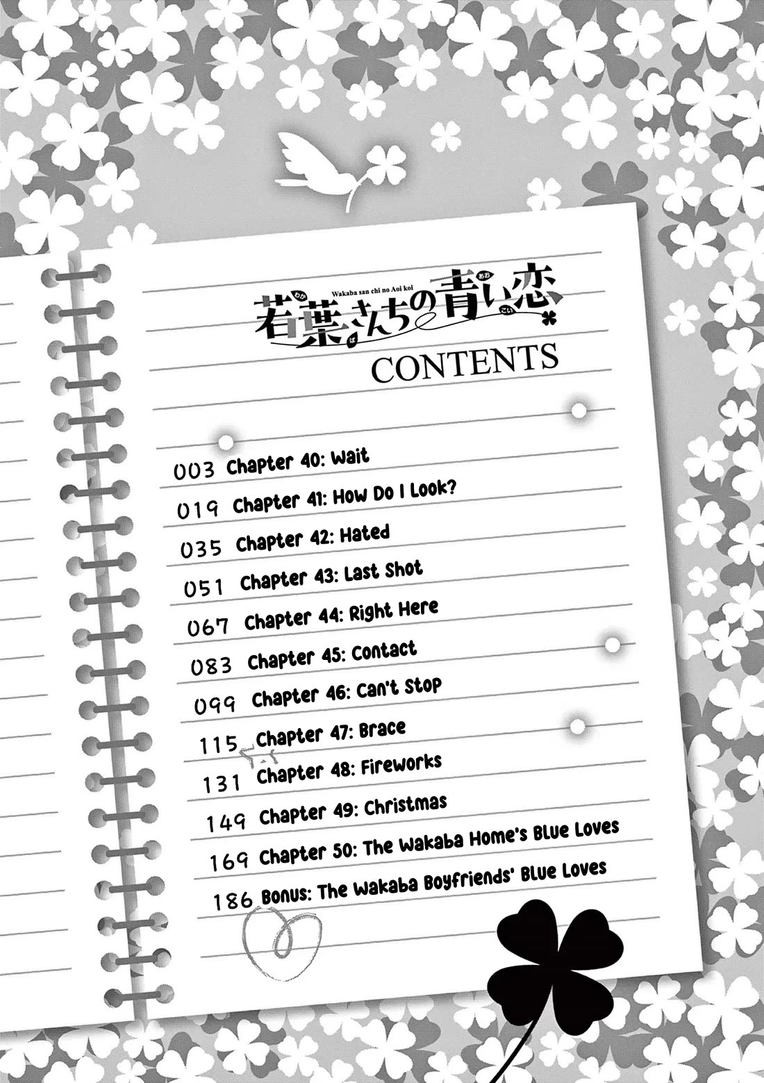 The Wakaba Home's Blue Loves Chapter 50.5 page 3 - Chapter 50.5: Volume 5 Extras - The Wakaba Boyfriends' Blue Loves