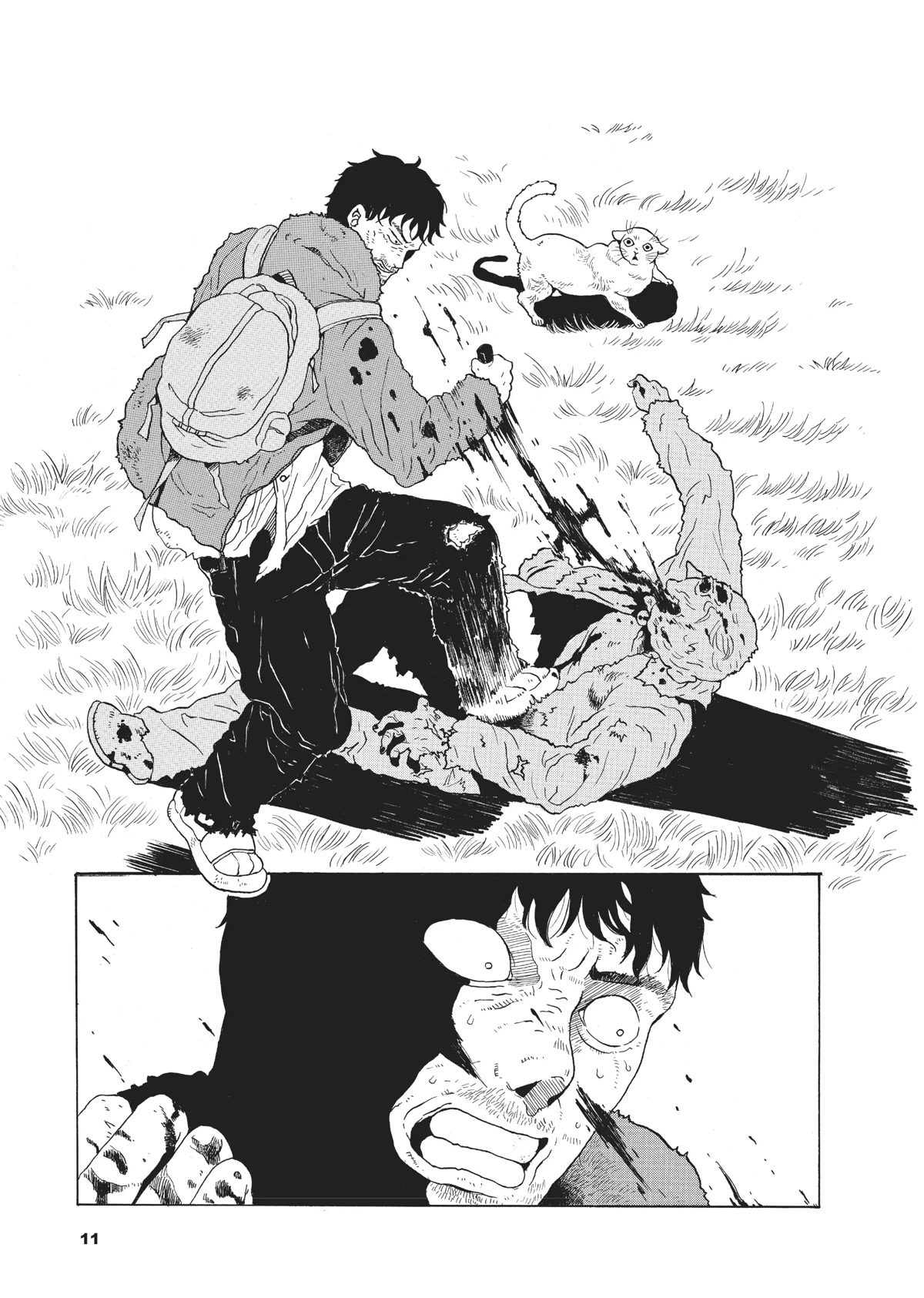 The Walking Cat: A Cat’s-Eye View of the Zombie Apocalypse Chapter 1 page 12 - Chapter 1