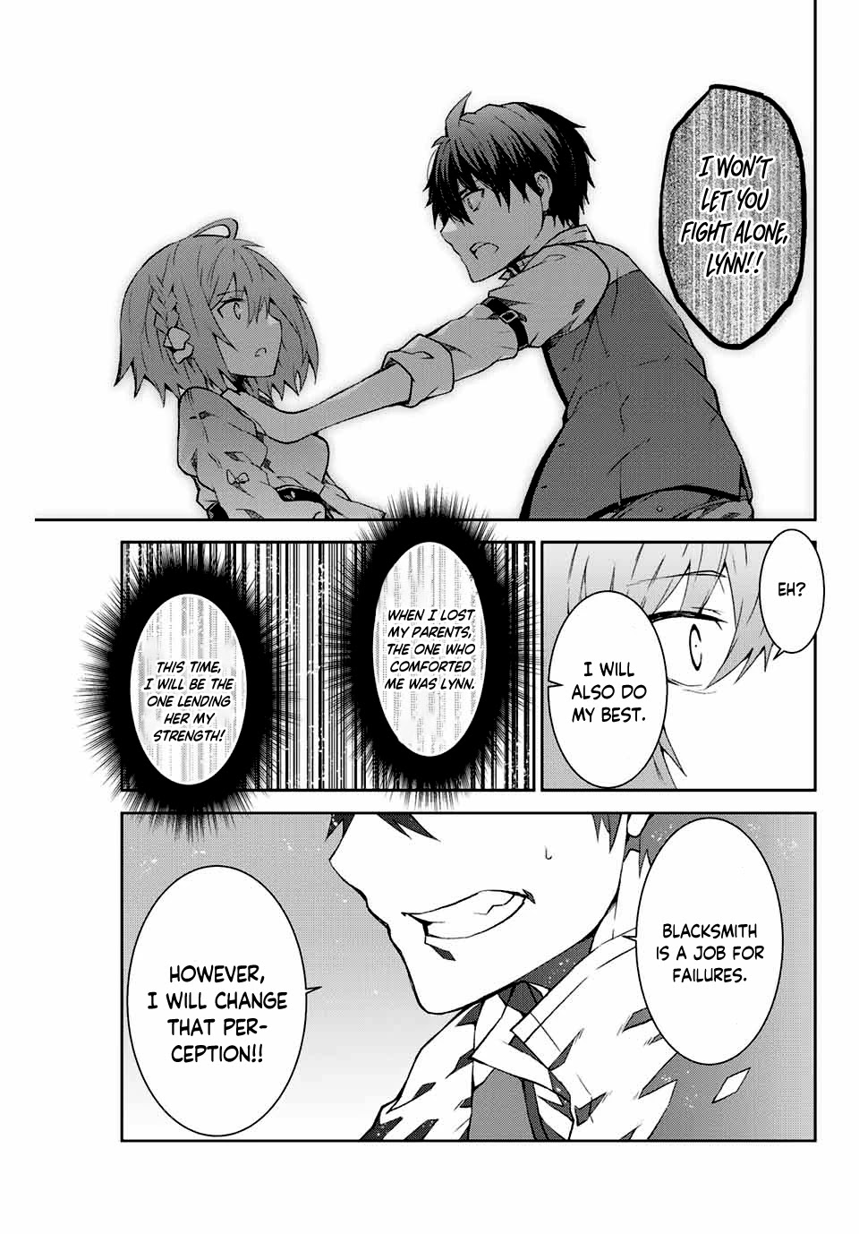 The Weakest Occupation "Blacksmith," but It's Actually the Strongest Chapter 1 page 39 - Chapter 1: Blessing Ceremony