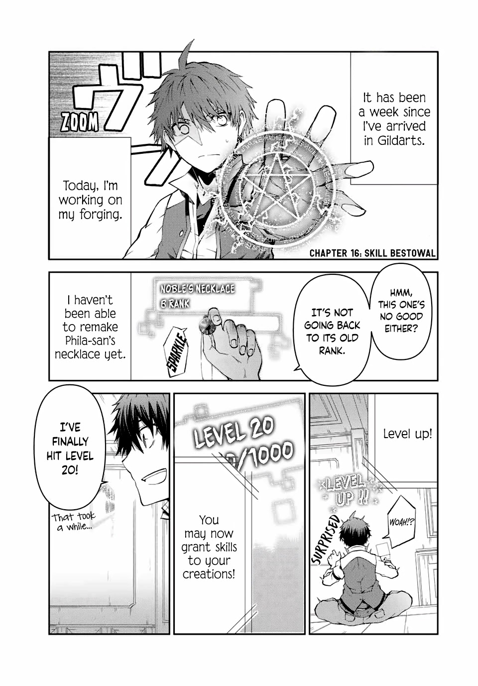 The Weakest Occupation "Blacksmith," but It's Actually the Strongest Chapter 16 page 1 - Chapter 16: Skill Bestowal