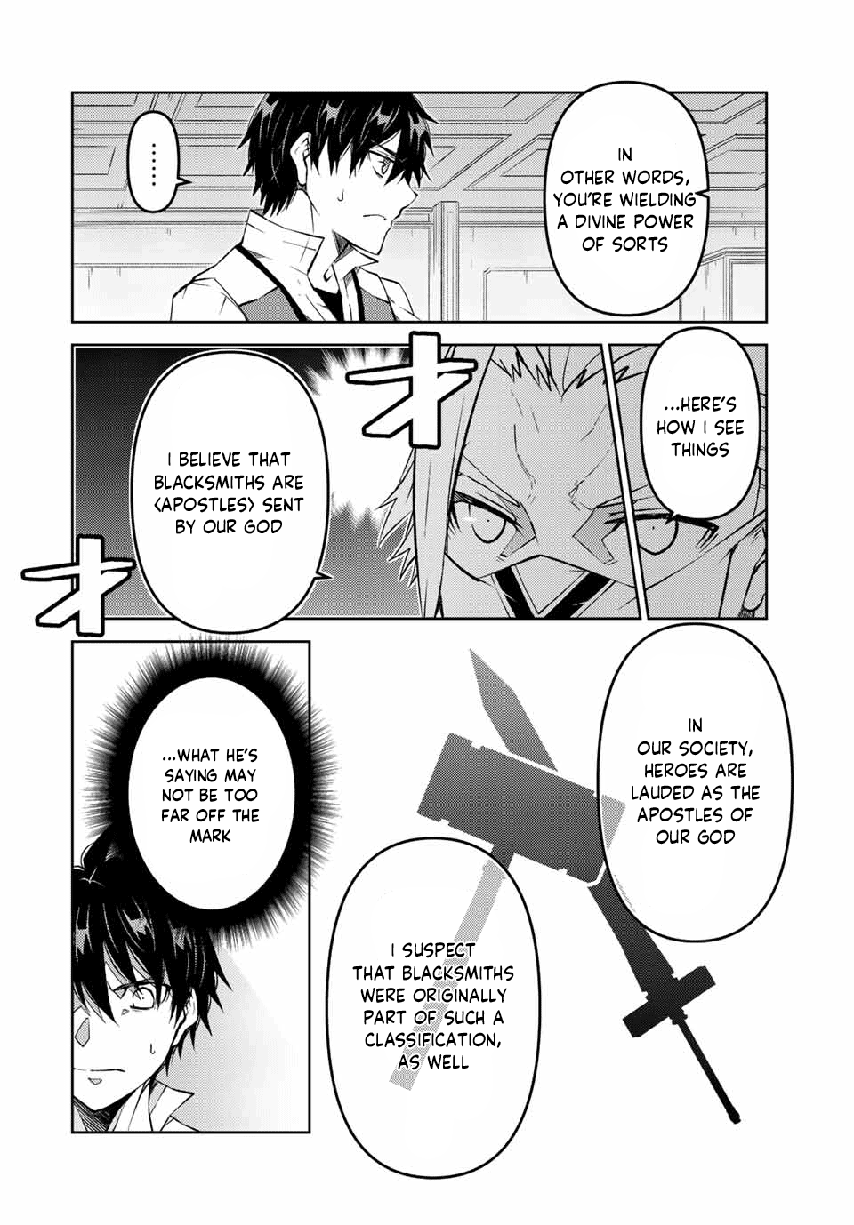 The Weakest Occupation "Blacksmith," but It's Actually the Strongest Chapter 96 page 4 - Chapter 96: The Pope's True Feelings
