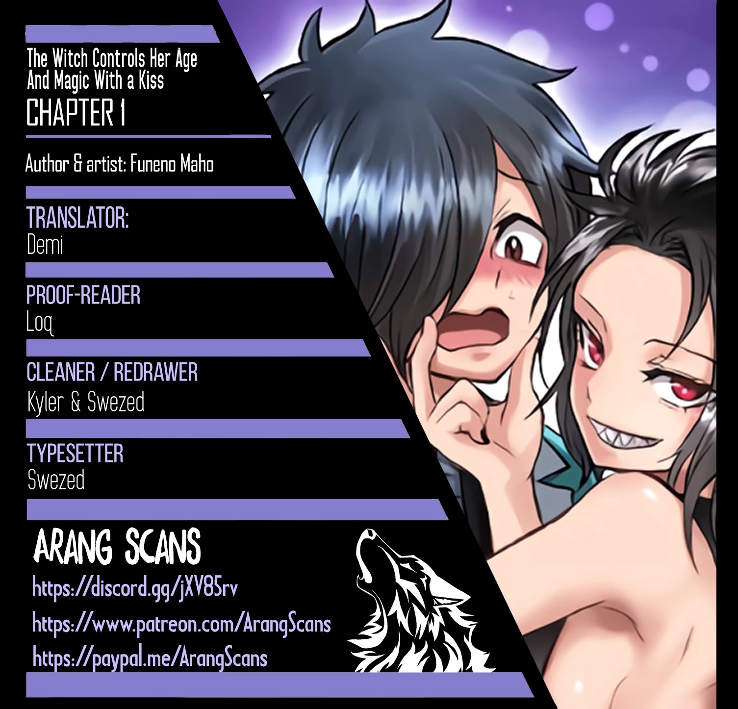 The Witch Controls Her Age and Magic With a Kiss Chapter 1 page 1 - Chapter 1