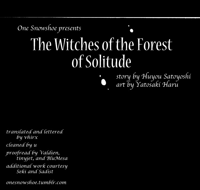 The Witches of the Forest of Solitude Chapter 0 page 1 - Chapter 0 : [One shot]