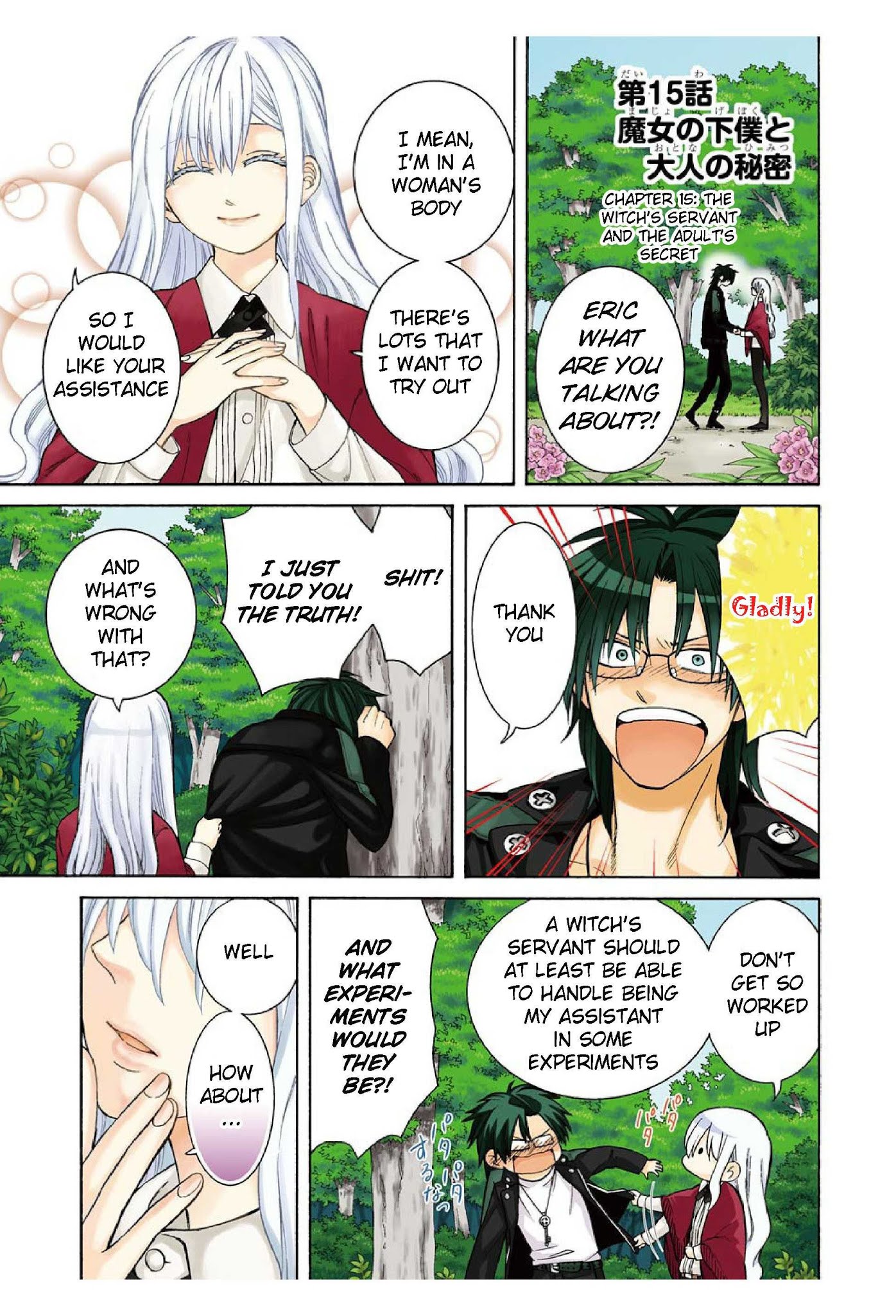 The Witch's Servant and The Demon Lords Horns Chapter 15 page 1 - Chapter 15: The Witch's Servant and the Adult's Secret