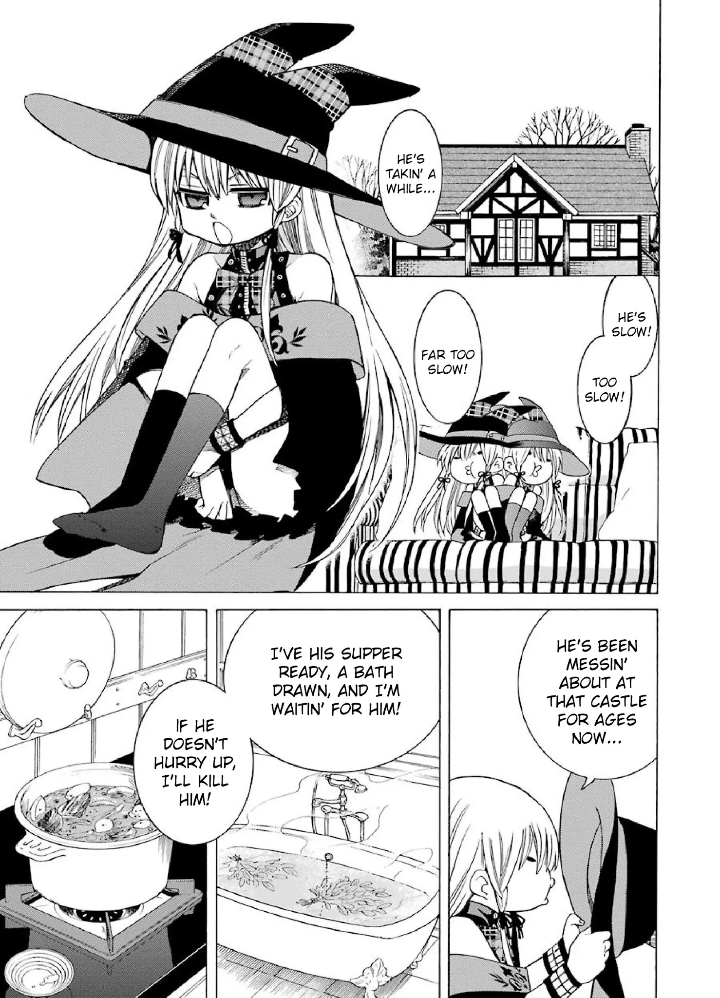 The Witch's Servant and The Demon Lords Horns Chapter 2 page 1 - Chapter 2: The Witch's Servant and the Ultimate Helper