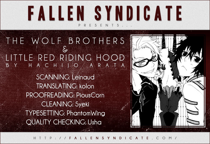 The Wolf Brothers and Little Red Riding Hood Chapter 1 page 1 - Chapter 1