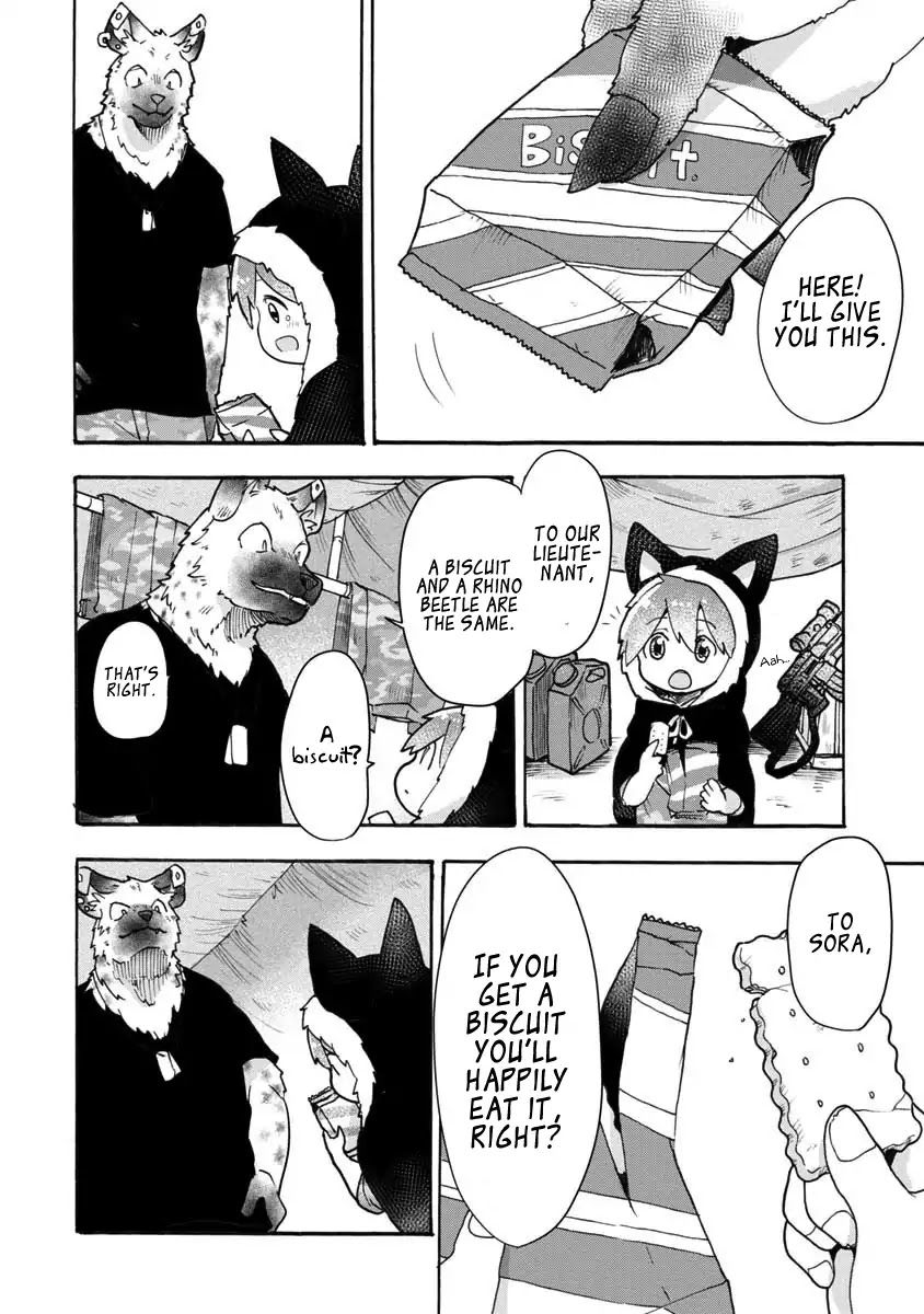 The Wolf Child Sora in the War Zone Chapter 2 page 13 - Chapter 2: The Rhino Beetle in the Cage