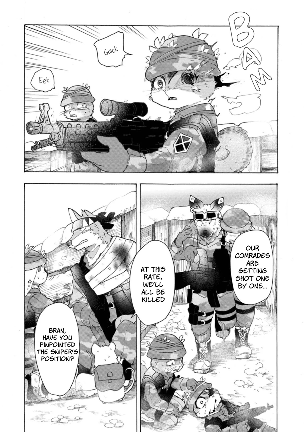 The Wolf Child Sora in the War Zone Chapter 6 page 12 - Chapter 6: The Deadliest Sniper: Part 2