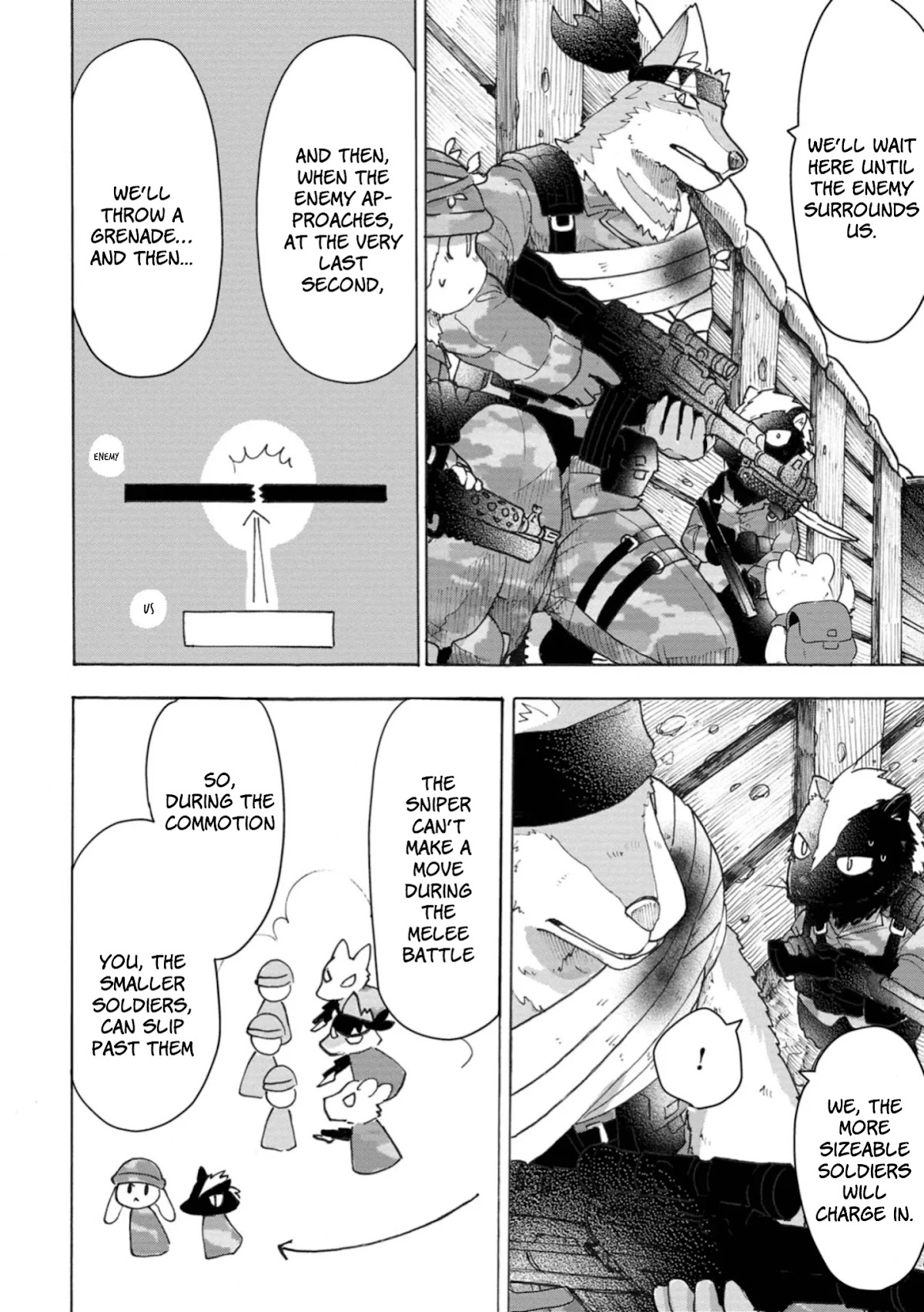 The Wolf Child Sora in the War Zone Chapter 6 page 14 - Chapter 6: The Deadliest Sniper: Part 2