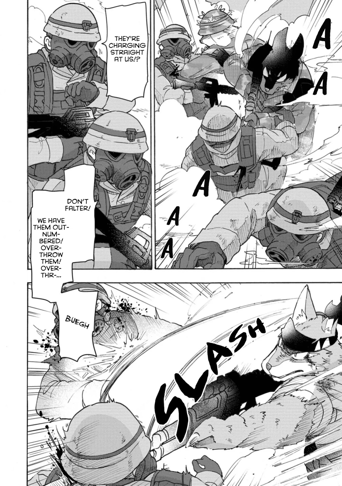 The Wolf Child Sora in the War Zone Chapter 6 page 22 - Chapter 6: The Deadliest Sniper: Part 2